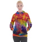 Colorful watercolors texture                                                  Women s Hooded Pullover