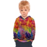 Colorful watercolors texture                                                  Kids  Overhead Hoodie