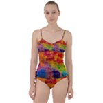 Colorful watercolors texture                                                   Sweetheart Tankini Set