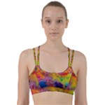 Colorful watercolors texture                                                       Line Them Up Sports Bra