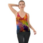 Colorful watercolors texture                                                  Chiffon Cami