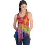 Colorful watercolors texture                                                    Sleeveless Tunic