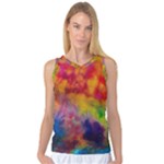 Colorful watercolors texture                                                    Women s Basketball Tank Top