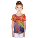 Colorful watercolors texture                                                     Kids  One Piece Tee