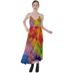 Colorful watercolors texture                                                      Tie Back Maxi Dress