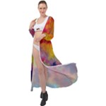 Colorful watercolors texture                                                       Maxi Chiffon Beach Wrap