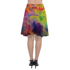 Chiffon Wrap Front Skirt 