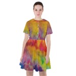 Colorful watercolors texture                                                      Sailor Dress