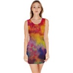 Colorful watercolors texture                                                    Bodycon Dress