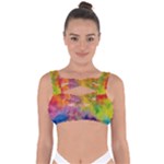 Colorful watercolors texture                                                  Bandaged Up Bikini Top