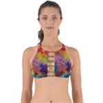 Colorful watercolors texture                                                  Perfectly Cut Out Bikini Top