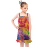 Colorful watercolors texture                                                 Kids  Overall Dress