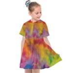 Colorful watercolors texture                                                Kids  Sailor Dress