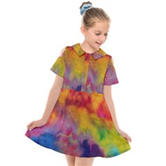 Kids  Short Sleeve Shirt Dress 