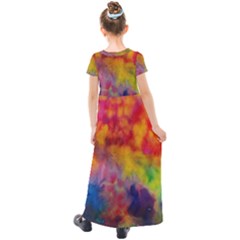 Kids  Short Sleeve Maxi Dress 