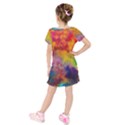 Kids  Short Sleeve Velvet Dress 