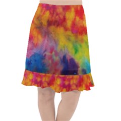 Fishtail Chiffon Skirt 