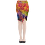 Colorful watercolors texture                                                   Midi Wrap Pencil Skirt