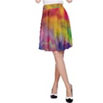 Colorful watercolors texture                                                    A-line Skater Skirt