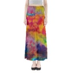 Colorful watercolors texture                                                    Women s Maxi Skirt