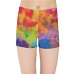 Colorful watercolors texture                                                   Kids  Skinny Shorts