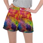 Colorful watercolors texture                                                   Stretch Ripstop Shorts