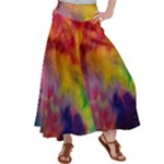 Colorful watercolors texture                                                   Satin Palazzo Pants