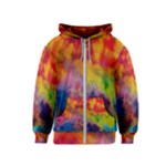 Colorful watercolors texture                                                    Kids Zipper Hoodie