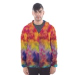 Colorful watercolors texture                                                    Mesh Lined Wind Breaker (Men)