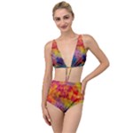 Colorful watercolors texture                                                   Tied Up Two Piece Swimsuit