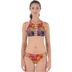 Colorful watercolors texture                                                   Perfectly Cut Out Bikini Set