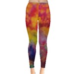 Colorful watercolors texture                                                    Leggings