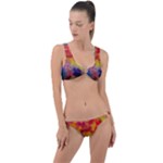 Colorful watercolors texture                                                    Ring Detail Crop Bikini Set