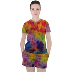 Women s Mesh T-Shirt and Shorts Set 