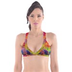 Colorful watercolors texture                                                   Plunge Bikini Top