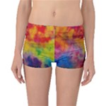 Colorful watercolors texture                                                    Boyleg Bikini Bottoms