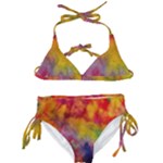 Colorful watercolors texture                                                   Kids  Classic Bikini Set