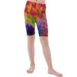 Colorful watercolors texture                                                  Kids  Mid Length Swim Shorts