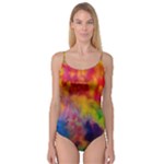 Colorful watercolors texture                                                    Camisole Leotard