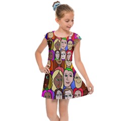 Kids  Cap Sleeve Dress 