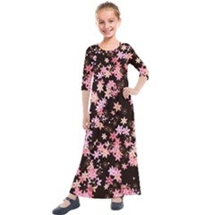 Kids  Quarter Sleeve Maxi Dress 