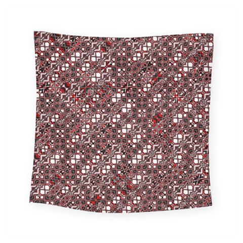 Abstract Red Black Checkered Square Tapestry (Small) from ArtsNow.com