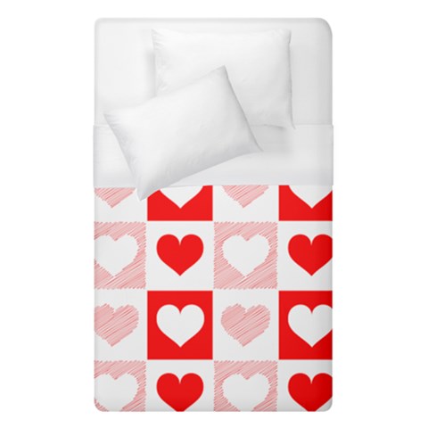 Hearts  Duvet Cover (Single Size) from ArtsNow.com