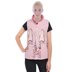 Squid Chef Cartoon Women s Button Up Vest from ArtsNow.com