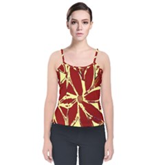 Velvet Spaghetti Strap Top 