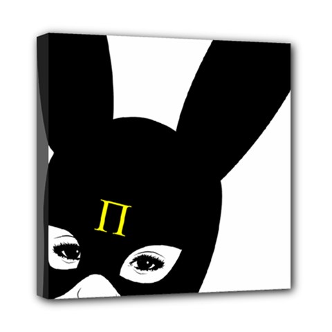 Bunny Girl Mask Mini Canvas 8  x 8  (Stretched) from ArtsNow.com