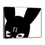 Bunny Girl Mask Canvas 14  x 11  (Stretched)