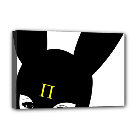 Bunny Girl Mask Deluxe Canvas 18  x 12  (Stretched) from ArtsNow.com