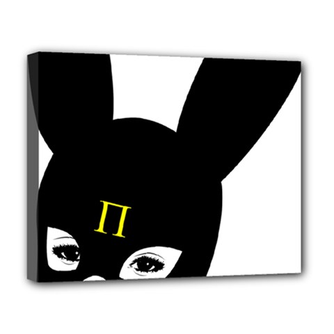 Bunny Girl Mask Deluxe Canvas 20  x 16  (Stretched) from ArtsNow.com