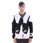 Bunny Girl Mask Men s Hooded Windbreaker